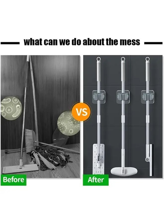 White 10pcs Adhesive Wall Hooks No Drilling Multi Functional Storage For Bathroom Garage Car - Image 5