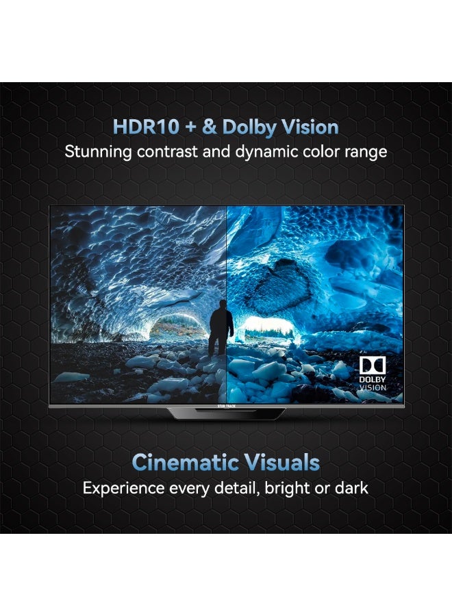 STAR TRACK Star Track Ultra QLED TV 65 inch 4K HDR10+ WebOS Metal Central Base Stand| 110% Color Volume with Quantum dot| 400 Nits Ultra Bright Display| Dolby Vision Atmos| Air Mouse Remote| Apple AirPlay & Home  - Image 3