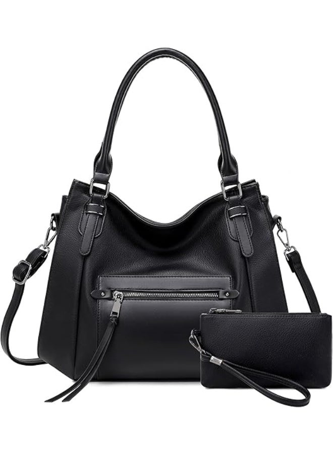 Hobo Bags for Women Handbags Ladies Boho Shoulder Bag Designer Purses Vegan Leather Crossbody Bag for Women - Image 1