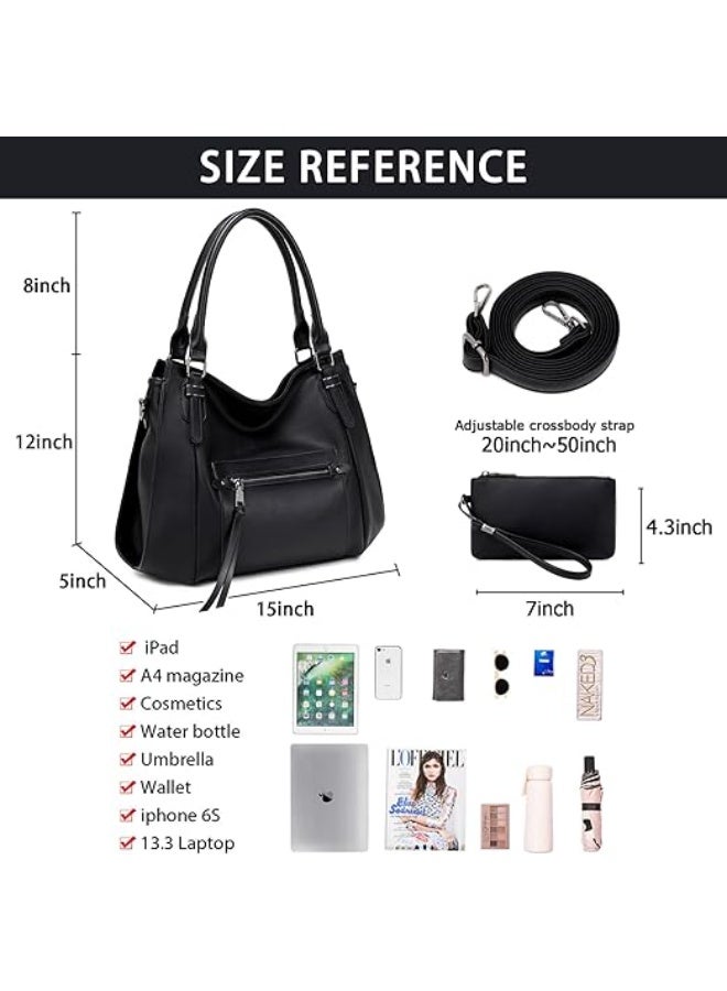 Hobo Bags for Women Handbags Ladies Boho Shoulder Bag Designer Purses Vegan Leather Crossbody Bag for Women - Image 2