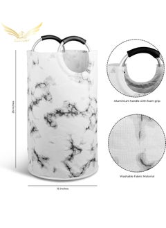 BORTONY Large Laundry Bag Foldable Hamper Laundry Basket Padded Handles Easy to Carry Washing Baskets for Laundry Clothes Hamper for Kids Bedroom Bathroom Nursery Utility Room  - Image 3