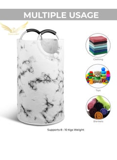 BORTONY Large Laundry Bag Foldable Hamper Laundry Basket Padded Handles Easy to Carry Washing Baskets for Laundry Clothes Hamper for Kids Bedroom Bathroom Nursery Utility Room  - Image 2