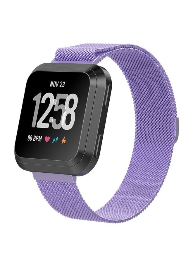 Generic - Replacement Strap For Fitbit Versa 2 / Fitbit Versa / Fitbit Versa Lite Milanese Watch Band,, Large Size: 2.3x25.8cm Lavender - Image 1