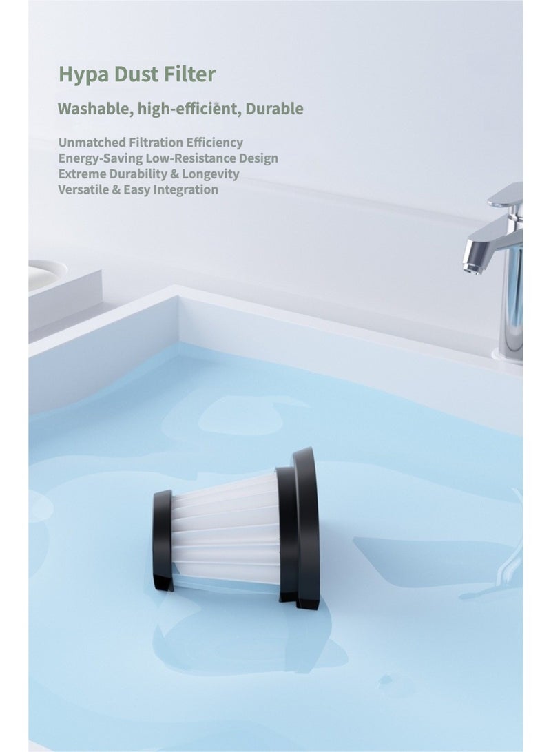 Generic Car Vacuum Cleaner 5000pa, High Power, Long Battery Life, Compact Mini Handheld Cordless Vacuum for Cars and Home, Strong Suction, Blowing, charging and pumping 4-in-1,Black - Image 5