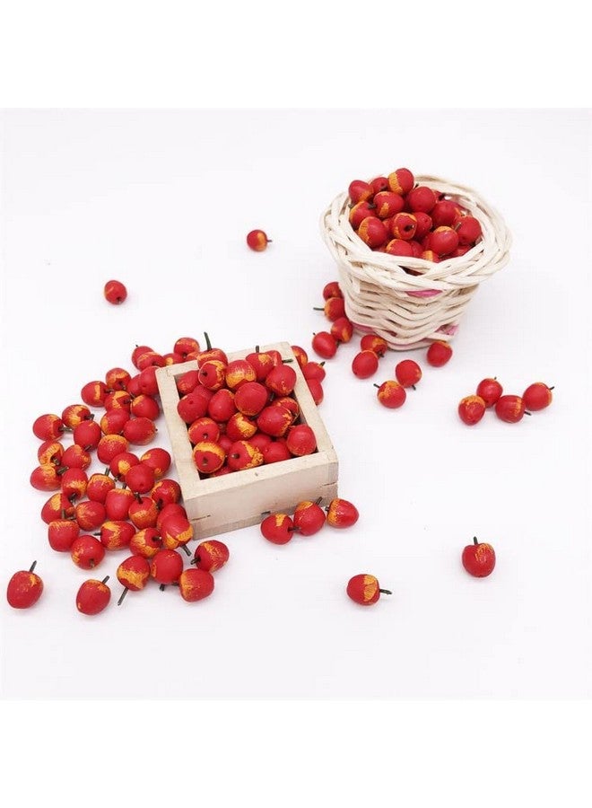 SXFSE Dollhouse Decoration Accessories, 1:12 Dollhouse 10 Pcs Farm Props Kitchen Miniature Food Play Fruit Set (Red Apple) - Image 5