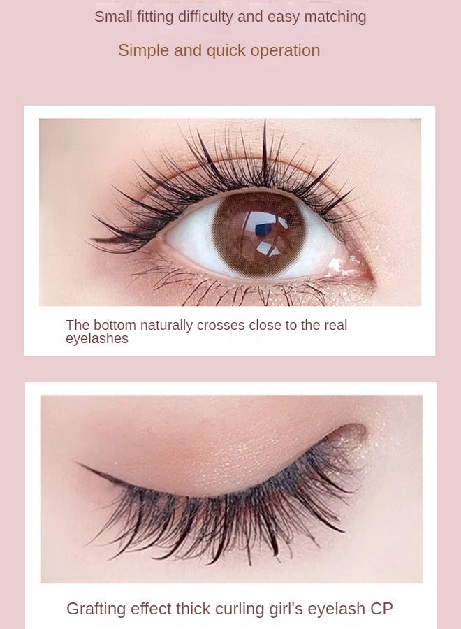 NAGARAKU Long and Soft Stem Premade Volume Fans Fake False Eyelashes Grafting Natural Easy to Use Easy Fan Volume D Curl Lightweight Extension for Home DIY Salon for Pros and Beginners 6D (9-14mm Mix) - Image 2