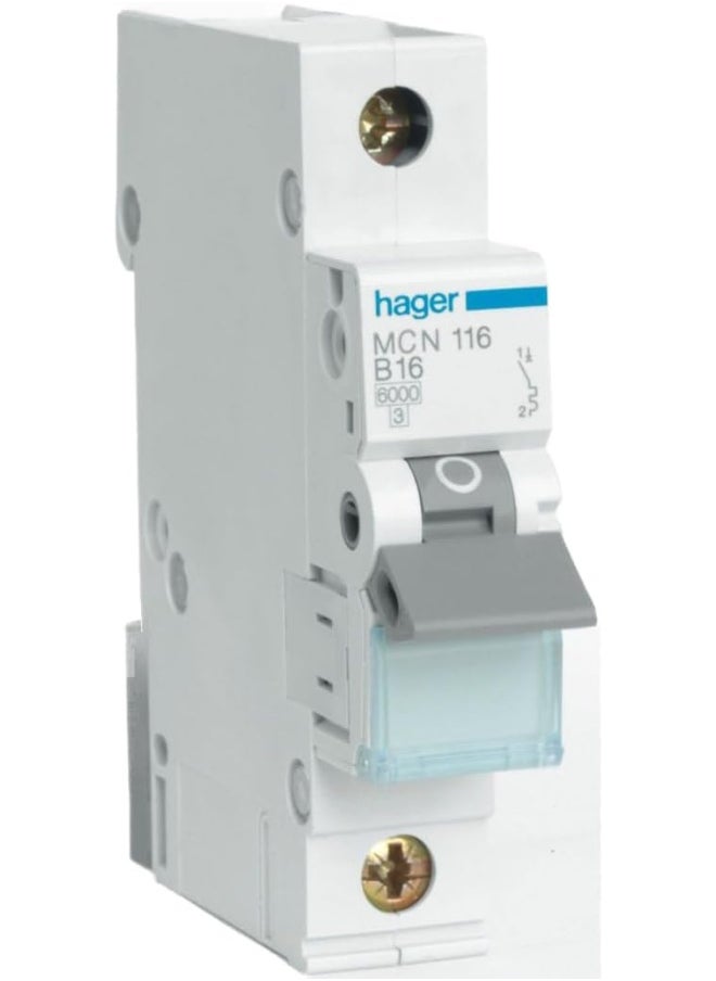 Hager Hager Miniature Circuit Breaker - MCB 1Pole 40A 6kA MCN140  - Image 1