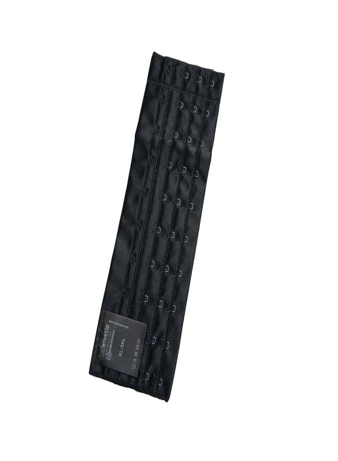 Lipoelastic  LIPO extend “T” - Size Extender for Compression Garments | Adds 3 Extra Rows of Hook-and-Eye Closures | Post-Surgery Fit Adjuster (Black, XL-3XL) - Image 1