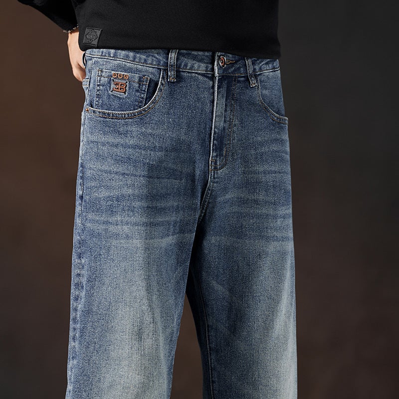 Unisex Classic Denim Jeans Loose Fit Daily Outdoor Wear - Image 5
