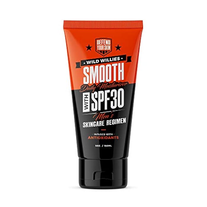 Wild Willies Men's Daily Facial Moisturizer SPF 30 - Antioxidant & Essential Oil Formulated Face Moisturizer for Men - Lightweight Face Lotion for Dry or Oily Skin - Men's Skin Care - Image 1
