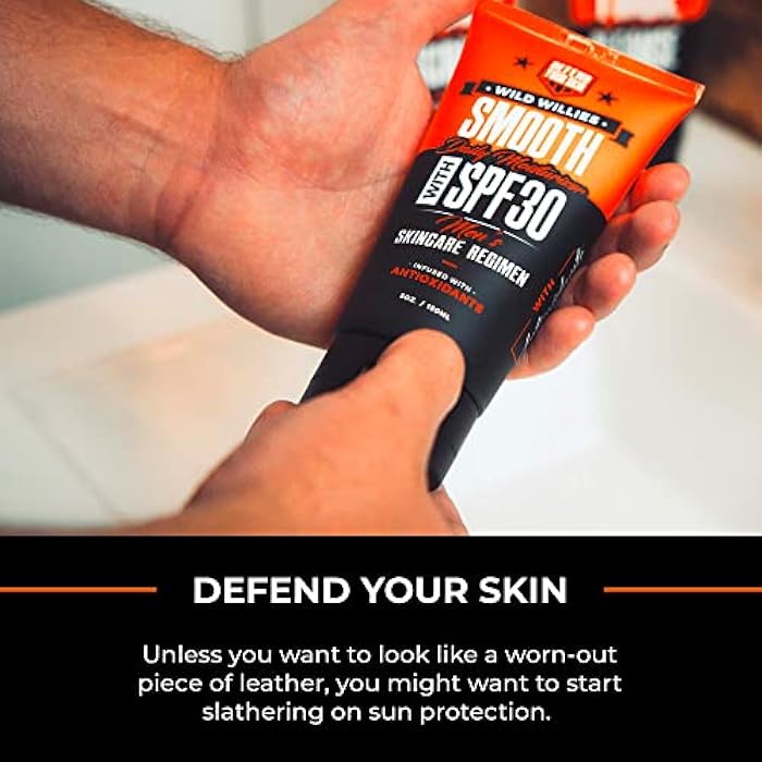 Wild Willies Men's Daily Facial Moisturizer SPF 30 - Antioxidant & Essential Oil Formulated Face Moisturizer for Men - Lightweight Face Lotion for Dry or Oily Skin - Men's Skin Care - Image 3