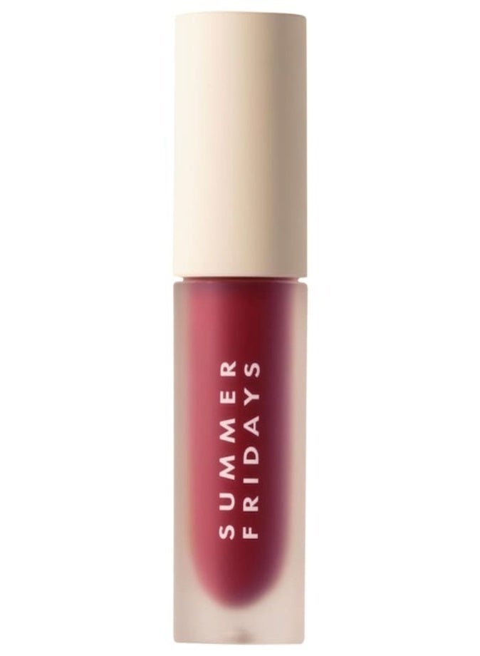 Summer Fridays Dream Lip Oil - Hydrating Translucent Lip Gloss, Midnight Berry - A nourishing touch of sheer soft pink 4.5ml - Image 1