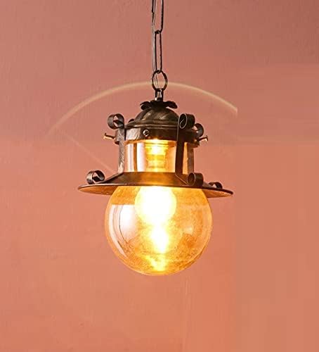 kinis Decorative Hanging Lamp/Pendant Lamp/Ceiling Light to Décor Home/Living Room/Bedroom/Office/Dining/Cafe/Restaurants, B22 Holder, Golden Antique (Pack of 1, with Bulb) - Image 2