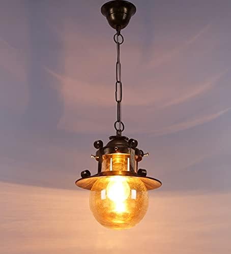 kinis Decorative Hanging Lamp/Pendant Lamp/Ceiling Light to Décor Home/Living Room/Bedroom/Office/Dining/Cafe/Restaurants, B22 Holder, Golden Antique (Pack of 1, with Bulb) - Image 1