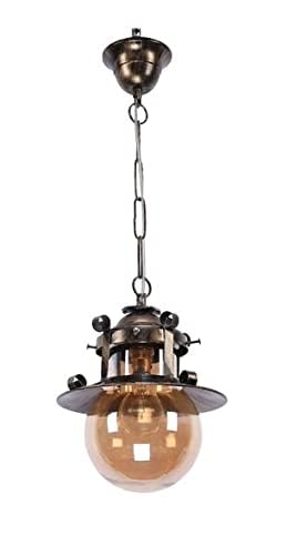 kinis Decorative Hanging Lamp/Pendant Lamp/Ceiling Light to Décor Home/Living Room/Bedroom/Office/Dining/Cafe/Restaurants, B22 Holder, Golden Antique (Pack of 1, with Bulb) - Image 5