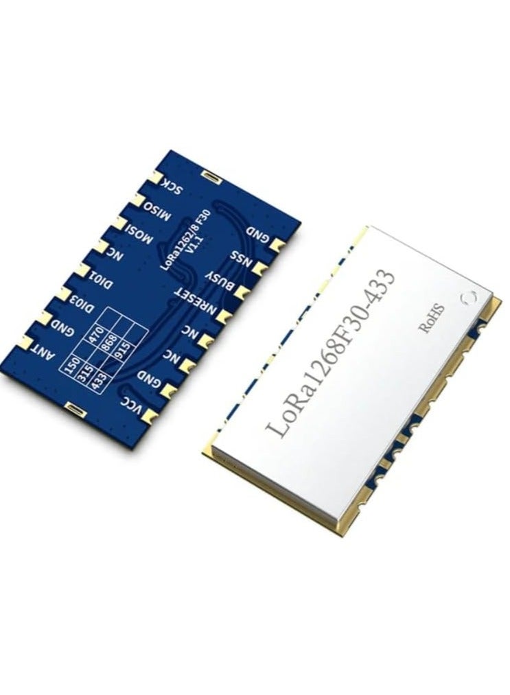 LoRa1268F30 433MHz SX1268 Long Distance SPI Port Wireless Transceiver Module x 5 PCS  - Image 1