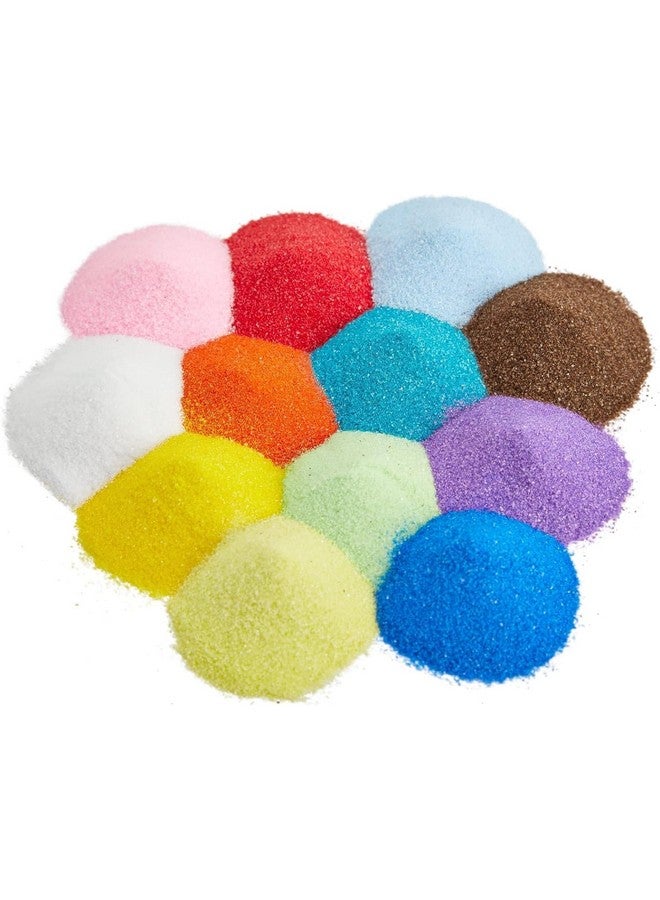 سنوج هوايات غائمة رمل حرفي ناعم لفن الرمل فن الراتنج ديكور مصغر حرفة مختلفة ديكور حديقة رانجولي حوض السمك اكتشف إبداعك! (12 كيس لون 100 جرام لكل كيس) - Image 1