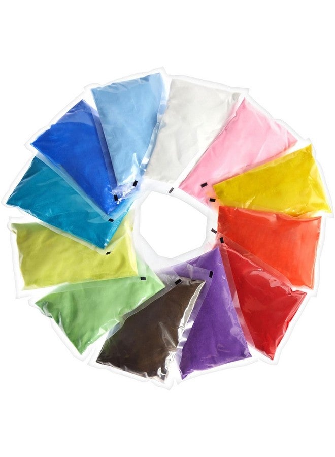 سنوج هوايات غائمة رمل حرفي ناعم لفن الرمل فن الراتنج ديكور مصغر حرفة مختلفة ديكور حديقة رانجولي حوض السمك اكتشف إبداعك! (12 كيس لون 100 جرام لكل كيس) - Image 2