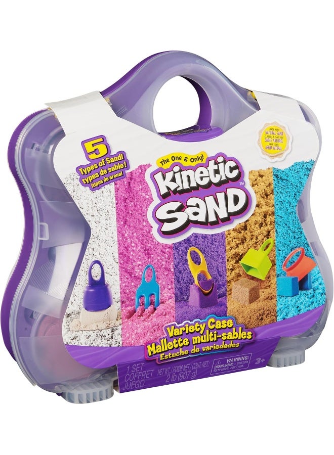 Kinetic Sand Variety Case Playset (5 Colors) - Image 1