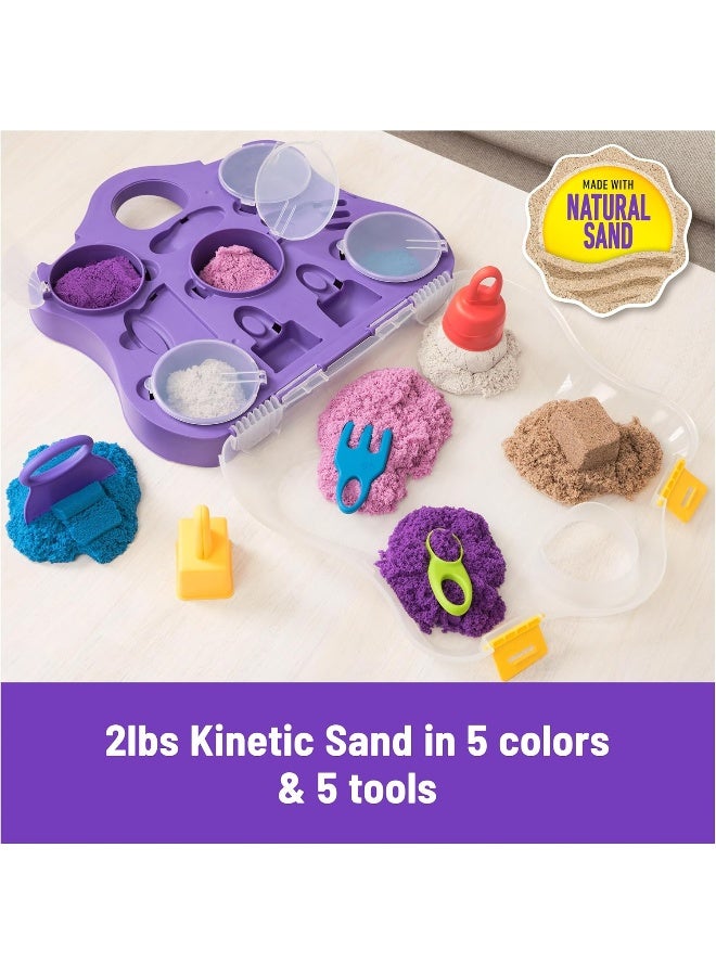Kinetic Sand Variety Case Playset (5 Colors) - Image 3