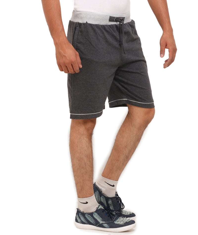 VEGO. Men's Bermuda Shorts (HS-888-CHARCOL-42_Charcoal_42) - Image 4