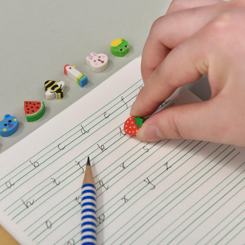 QDXATIVP 300PCS Mini Cute Pencil Erasers for Kids,Animals and Fruits Erasers Bulk for Back to School Gift(Animals and Fruits, Small) - Image 4