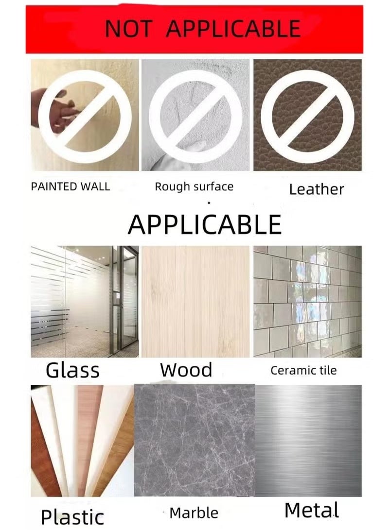 100 Pcs Double Sided Adhesive Pads, Two Sided Precut Squares Tape, Nano Gel Clear,Sticky Tack Double Sided Tape for Walls Hanging - Image 5