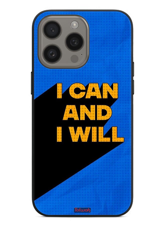 Tolwak Apple iPhone 15 Pro Protective Case Cover I Can And I Will - Image 2