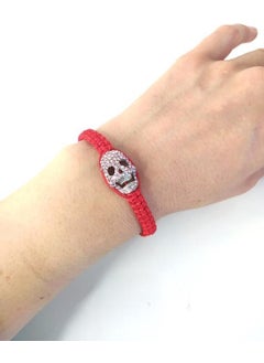HD Marketim Red Skull Bracelet Uğur Şanş Macrame Thread Bracelet Adjustable Bracelet for Women Girls  - Image 2