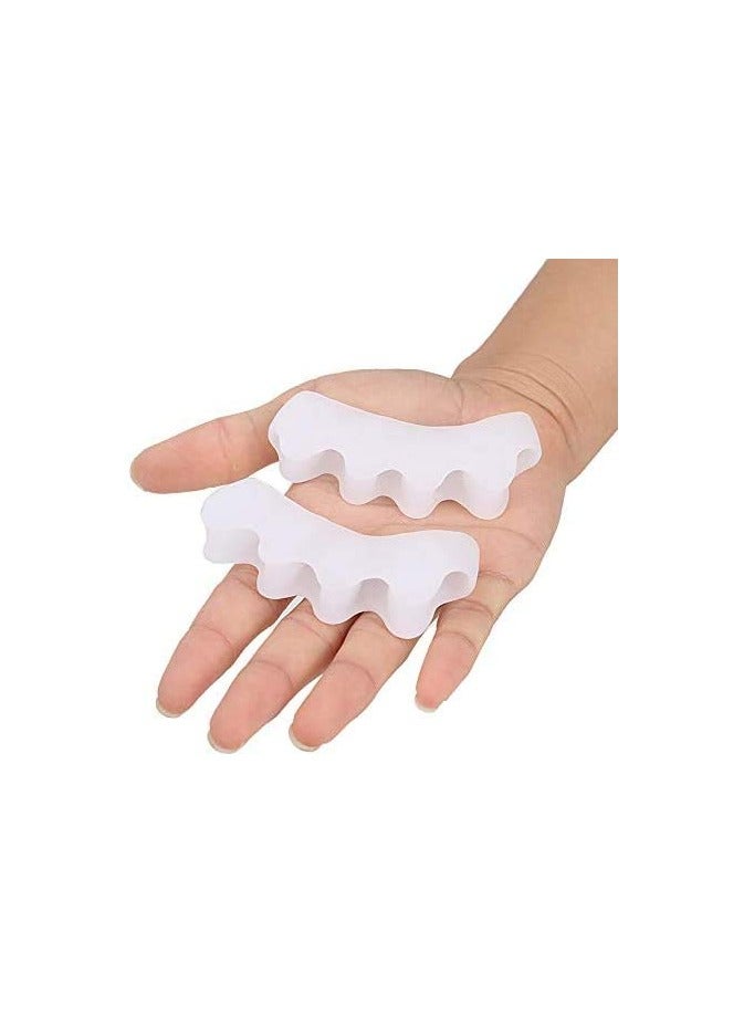 Generic Toe Separator, Toe Stretchers, Bunion Corrector Pads, Bunion Support Toe Straightener, Soft Silicone Splint for Overlapping Toes Straightener, Easy Wear in Shoes  - Image 2