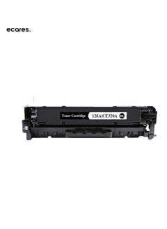 ECARES ECARES® 128A Compatible Toner Cartridge CE320A for HP Color Laserjet CP1525n CP1525nw CM1415fn CM1415fnw Printer (Black)  - Image 1