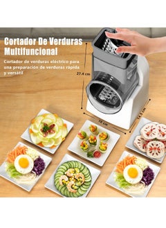 ET-LIFE 3 in 1 Electric Cheese Grater, Salad Shooter Maker for Block Cheese Home Kitchen Electric Food Slicer Shredder Chopper Automatic Grater,  for Vegetables Cucumber Carrots Cabbage Nuts  - Image 3