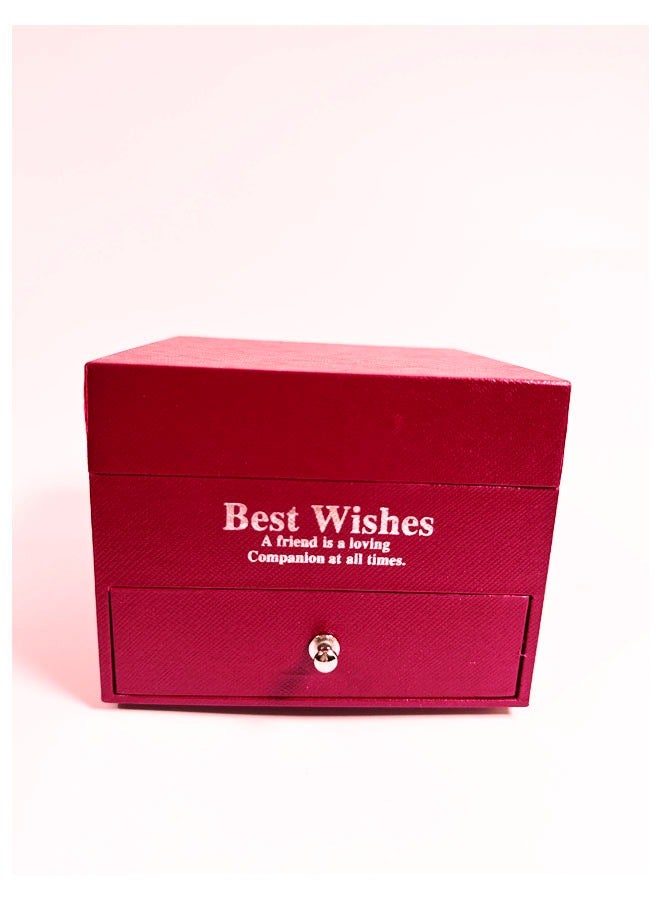 Drawer Design Surprise Gift Box With 9 Roses - Image 5