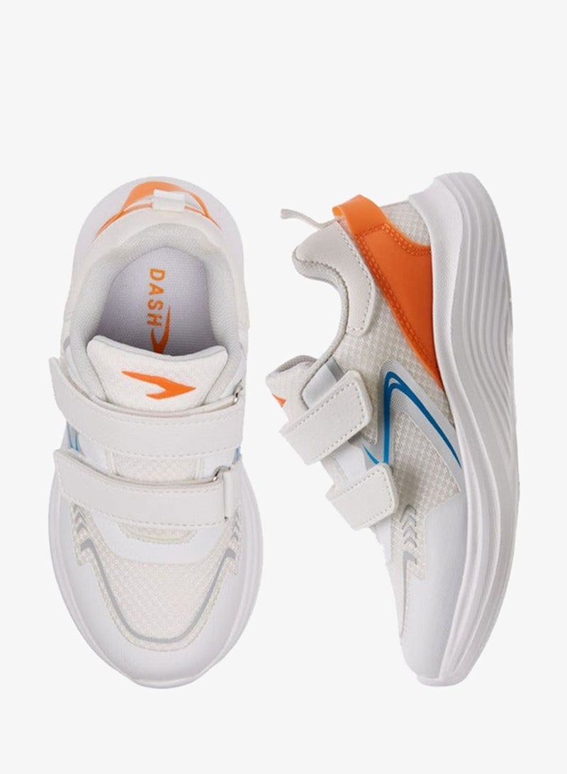 Dash Panelled Sports Shoes with Hook and Loop Closure - Image 3
