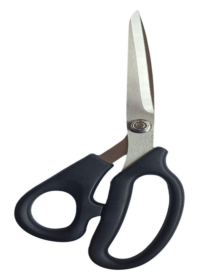Heff Tailor Fabric Scissors, Black Handle, Stainless Steel Blades, Professional Cloth Cutting Tool - Image 4