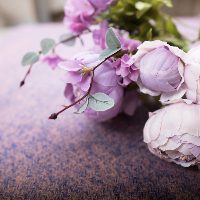 Fule 2 Pack Large Artificial Peony Silk Flower Bouquets Arrangement Wedding Centerpieces (New Purple) - Image 3
