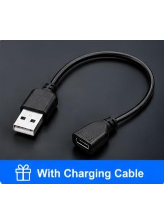 Men's casual bag with USB port, password lock, and connecting cable – Black. - Image 3