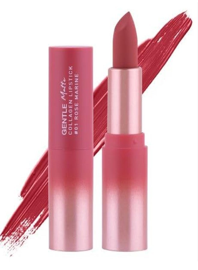 VIRAVIN HOUSEWARE Baby Bright Gentle Matte Collagen Lipstick, #01Rose Marine - Image 1