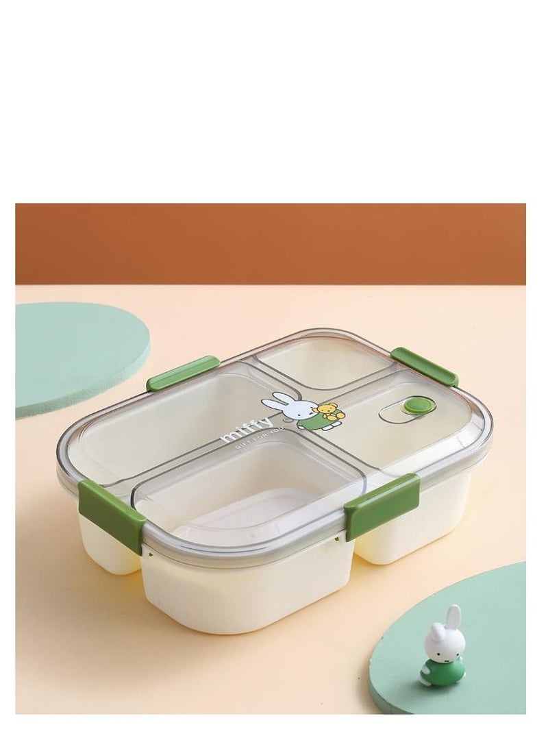 Miffy - Kids Lunch Box with 4 Compartments, Suitable for Microwave and Dishwasher - Image 1