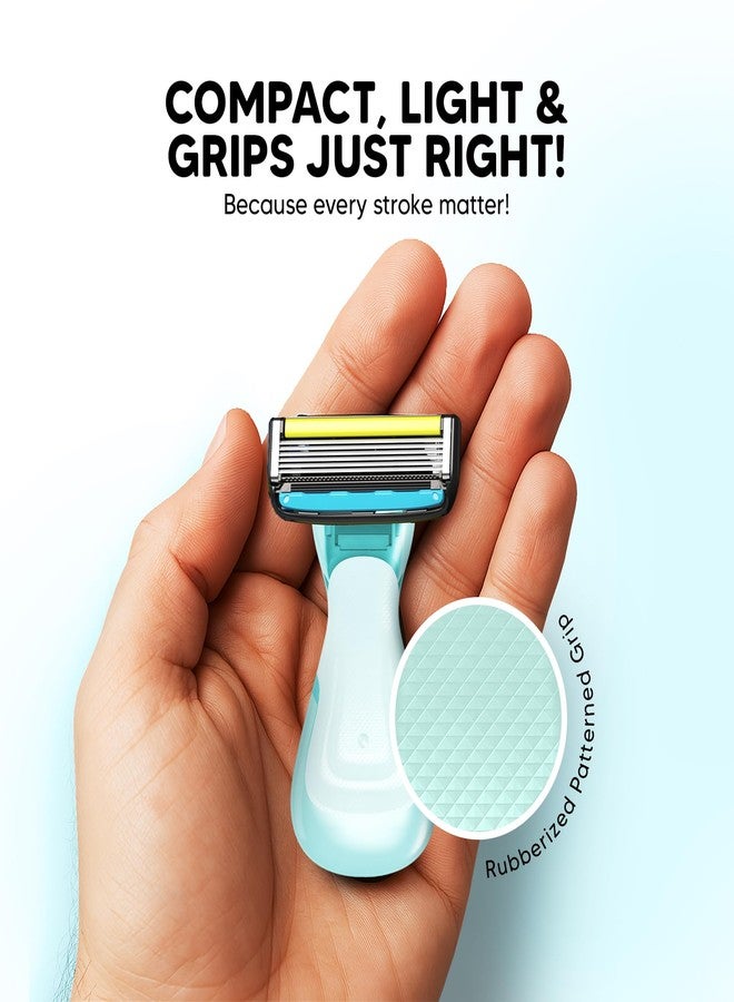 Letsshave Pro Head Shaving Razor Blades for Men - Pack of 2 | World's first 6-Blade Compact Head Shaver | Replacement Cartridges with Moisturizing Strip | Diamond-Coated Curved Blades - Image 3
