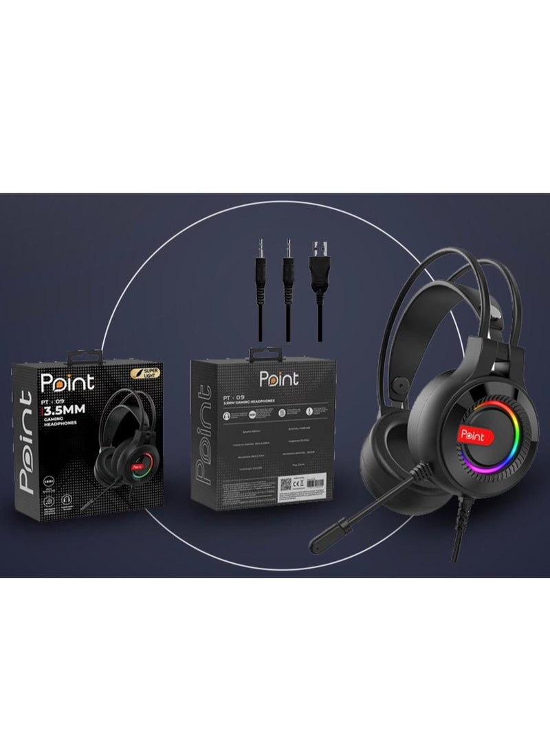 بوينت سماعة رأس بوينت pt09 للألعاب مقاس 3.5 مم - Image 3