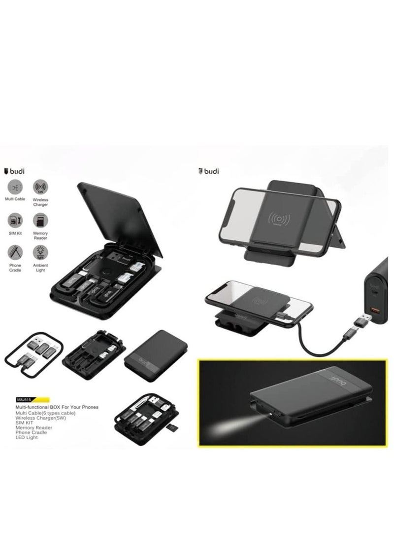 budi - Budi Multi Functional Box/Type-C to Type-C Cable Charge Sync Cable/Type-C to USB/Type-C to Lightning/Type-C to Micro/Compatible with iPhone 14Pro/14ProMax/ S22,S21+,Note20,Huawei P30 etc. - Image 1