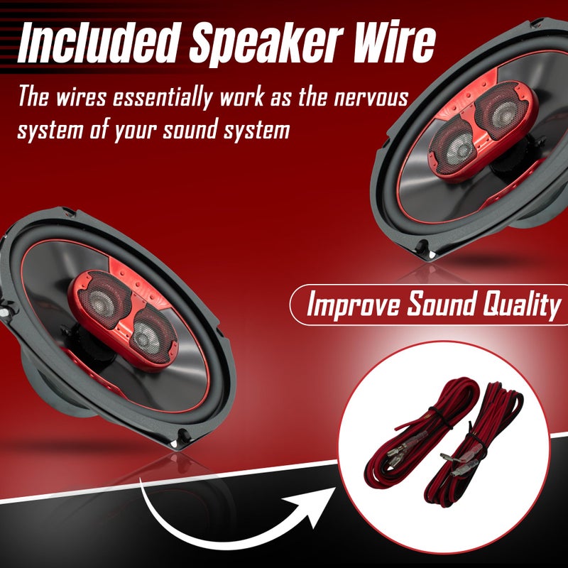 MB QUART MB Quart XK2-169 6x9-Inch 300 Watt 2-Way Coaxial Speaker System for Premium Car Audio - Image 2