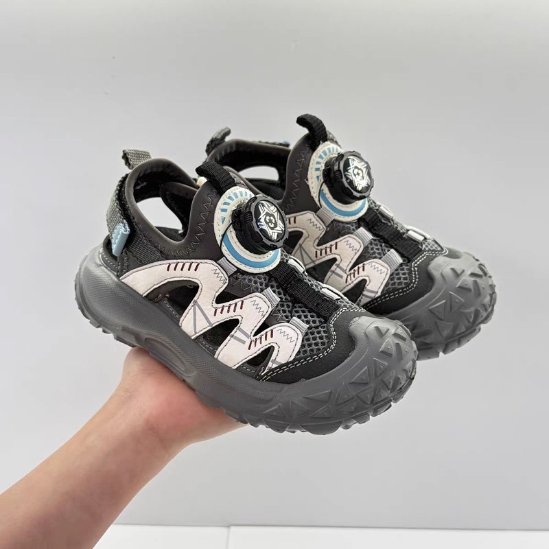 New Arrival 2025 Summer Children'S Sports Sandals With Toe-Wrap Shoes For Boys Net Shoes Mesh Breathable Casual Sneaker Shoes For Girls - Image 2