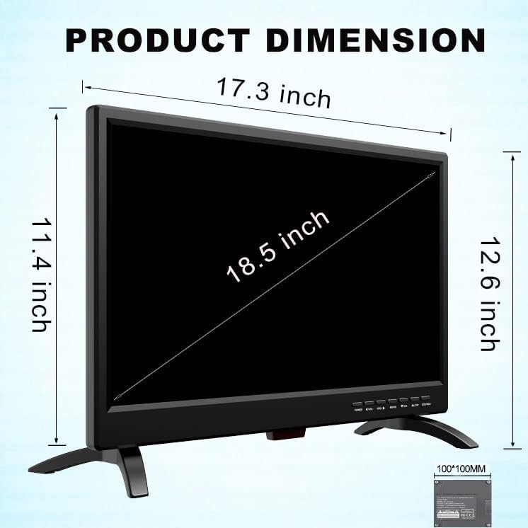 Feihe 19 Inch LED Widescreen TV with Digital ATSC Tuners HDMI/VGA/RCA/USB, 19 Inch Flat Screen TV w/Built in Dual Speakers for Kitchen and RV Camper(No Smart Telesivion) - Image 3