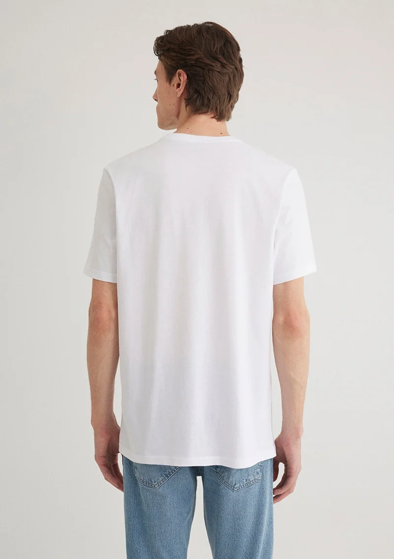 MAVI Blue Men's Meow Printed White T-Shirt 067153-620