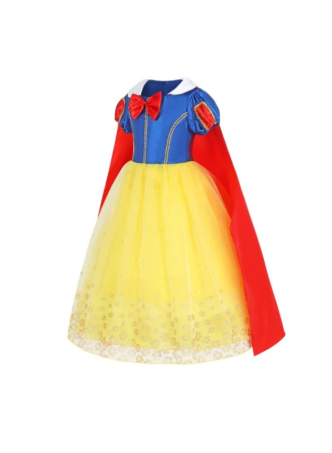 general Snow white dress cloak bow cute dress party costume birthday gift - Image 2
