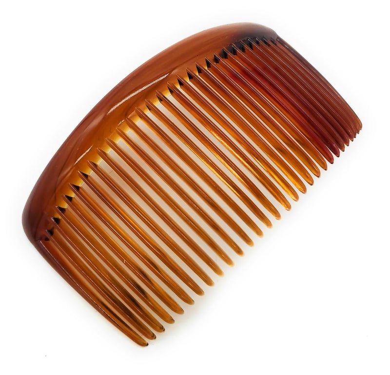 Good Hair Days Sidecombs 4 12 Shell Rounded Back  Side Hair Combs For All Types of Hair  Hair Accessories Brown