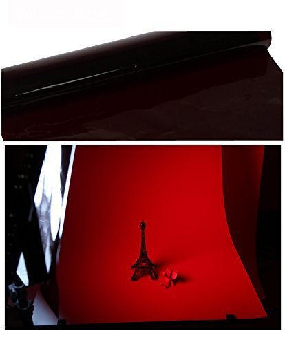 Selens 15.8X19.7inch/40X50cm Gels Color Filter Paper Correction Gel Lighting Filter for Photo Studio Light Red Head Light Strobe Flashlight Dark Red - Image 2