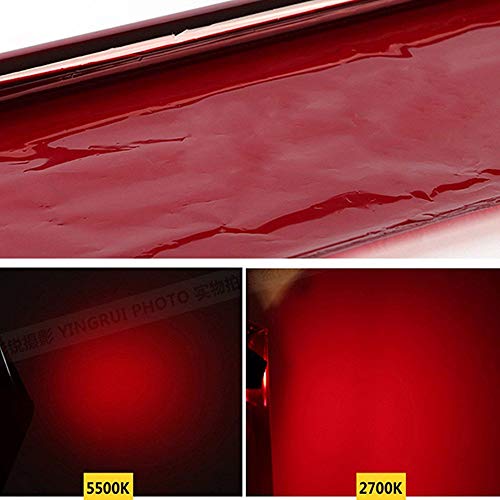 Selens 15.8X19.7inch/40X50cm Gels Color Filter Paper Correction Gel Lighting Filter for Photo Studio Light Red Head Light Strobe Flashlight Dark Red - Image 4
